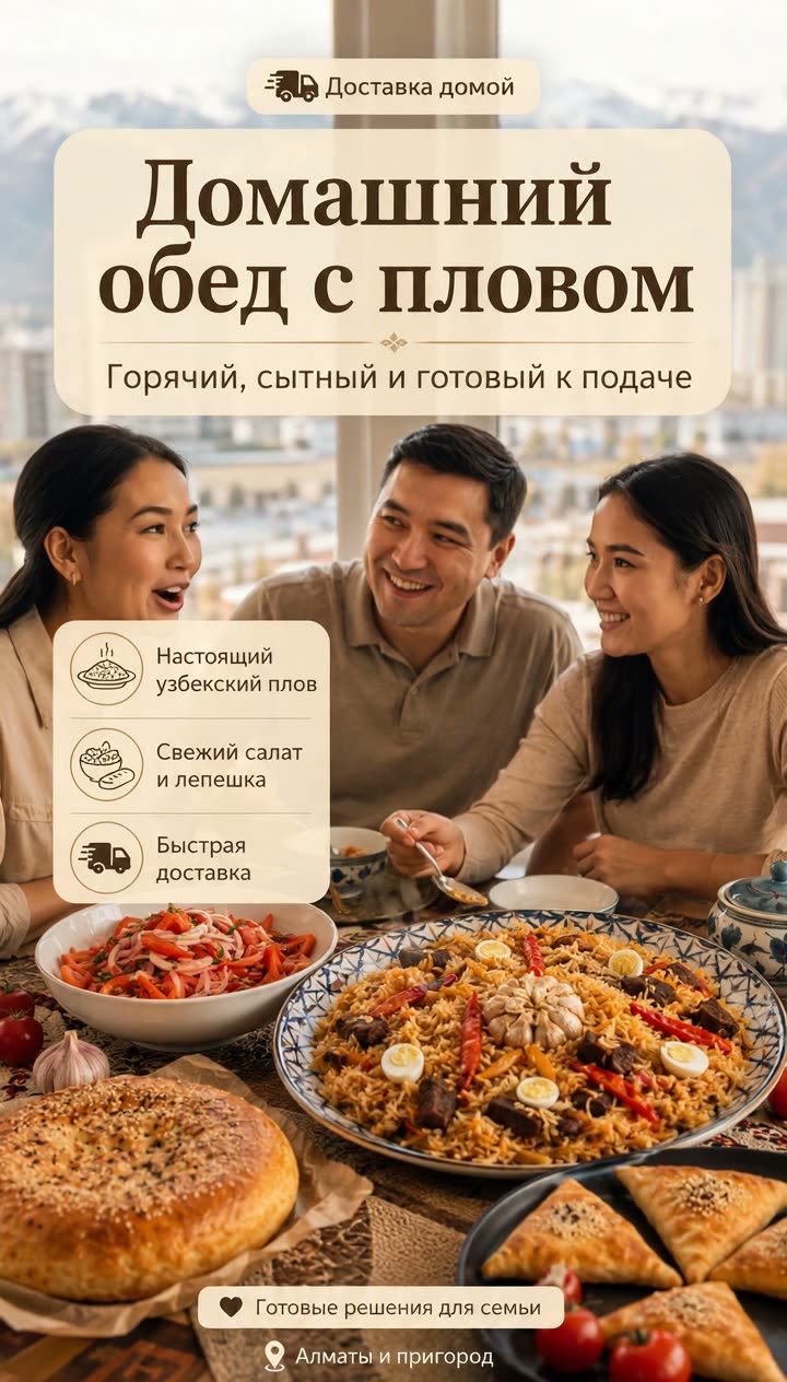 Домашний обед с пловом