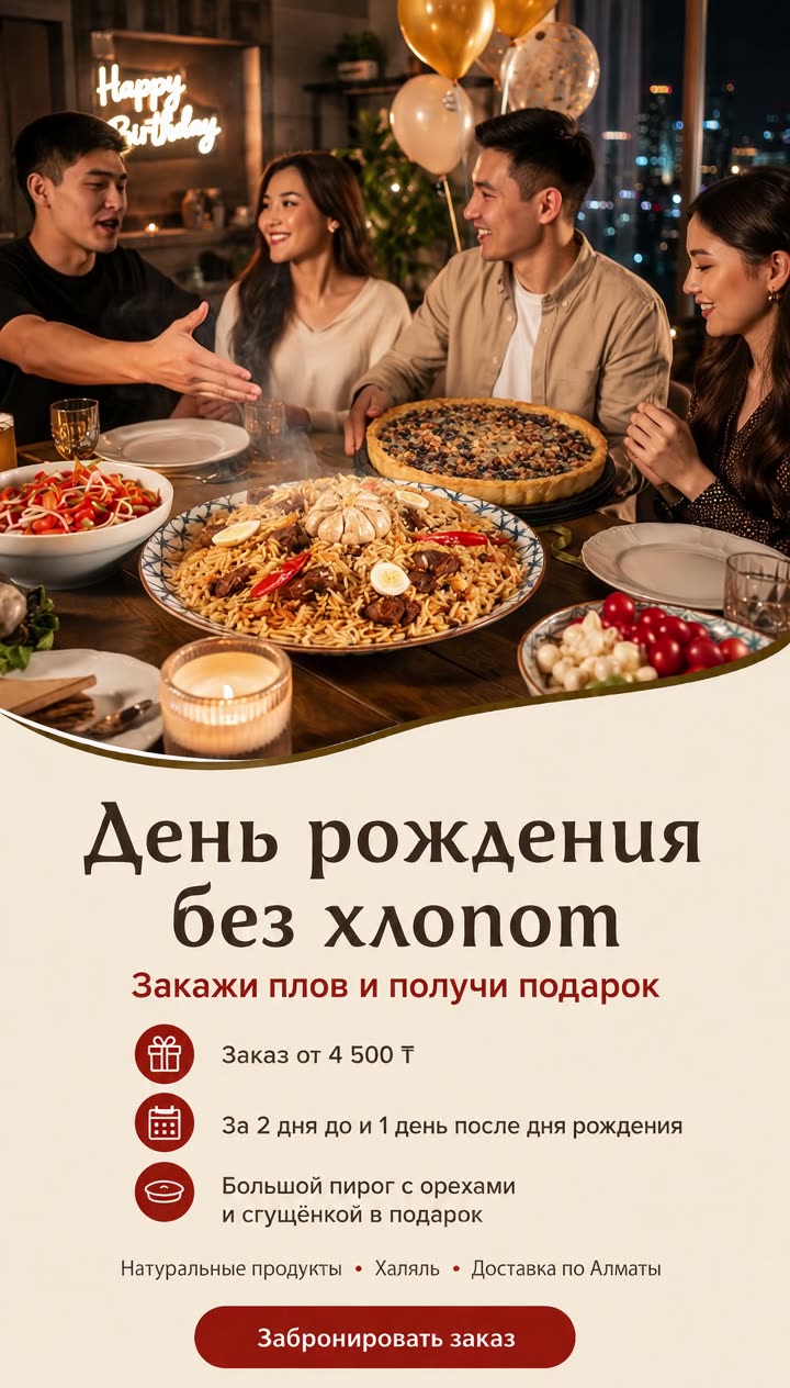 День рождения без хлопот