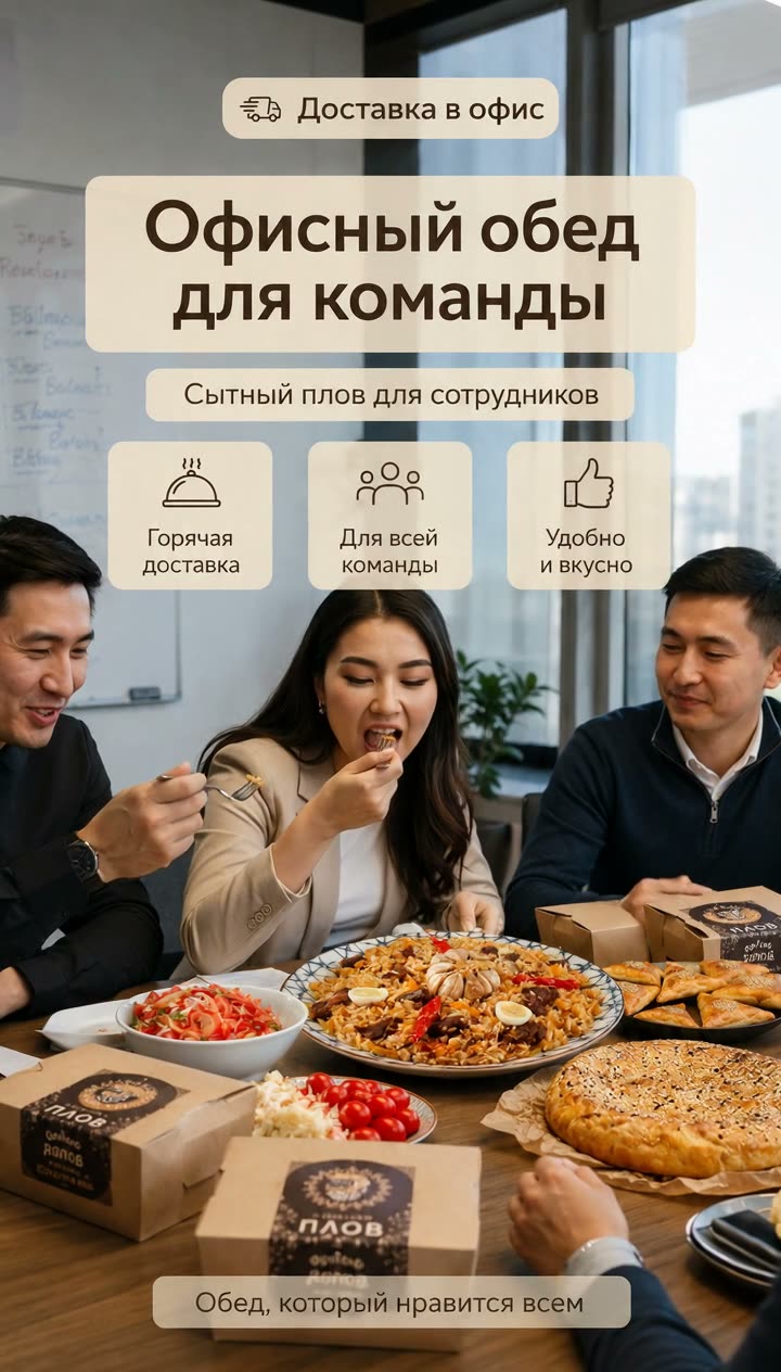 Офисный обед для команды